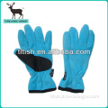 Polar fleece winter motorcycle fingerless gloves